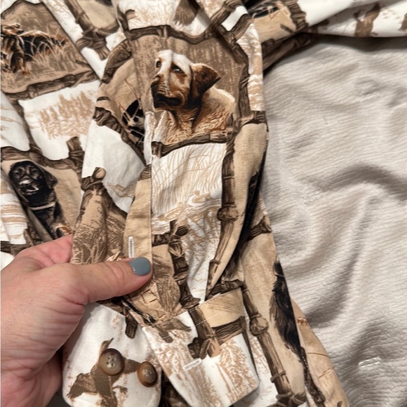 Men’s NORTH RIVER Hunting Sporting Labrador button shirt size 3XLT - Picture 9 of 11